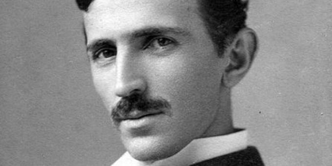 Nikola Tesla als junger Mann