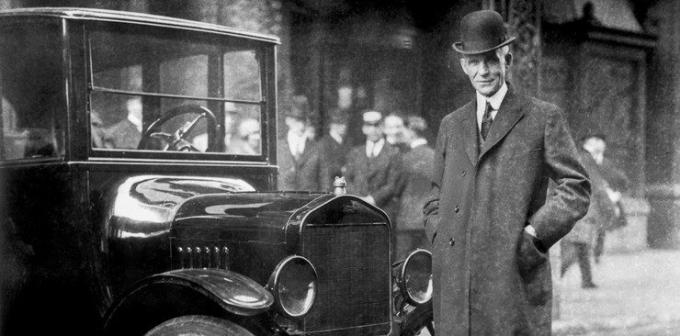 aufstrebender Unternehmer Henry Ford