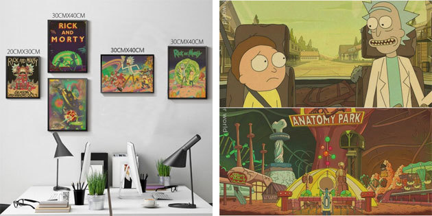 Plakat „Rick und Morty“