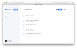 Die Beta-Version des Texteditors Papier Dropbox ist für iOS und Android