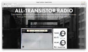 Überblick über kleine Web-Anwendungen: Magisches Transistor, NUKEMAP, die Karrieren der Gründer und andere