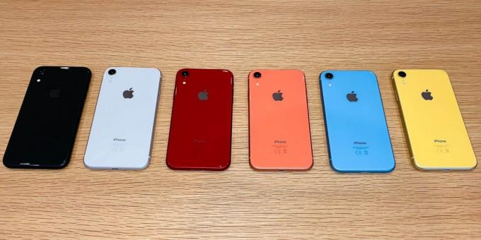 Übersicht iPhone XR: Farbmodifikation