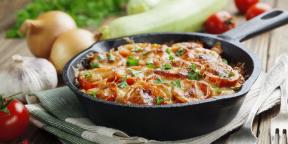 10 Auflauf von Zucchini mit Käse, Fleisch, Tomaten und nicht nur