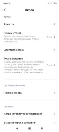 Redmi Note 9 Pro: Bildschirmeinstellungen