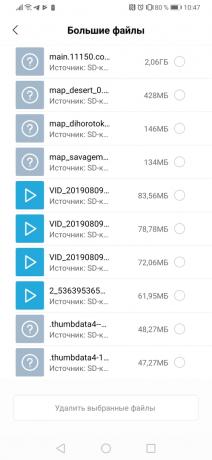Xiaomi Reiniger Lite: Suche für große Dateien