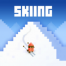 Skifahren Yeti Berg. Death Race in den Rand des Yeti