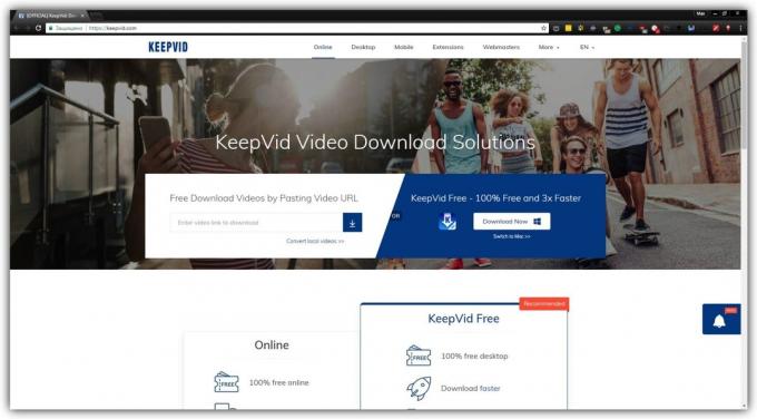 Wie erfolgt die Download von Videos ohne Programmierung: KeepVid