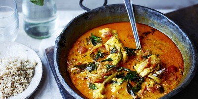 Was für das Abendessen zu kochen: Curry von Seefisch