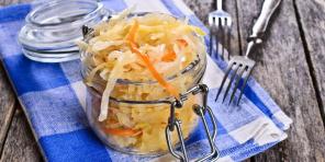 10 Rezepte knuspriges Sauerkraut, auch im Winter