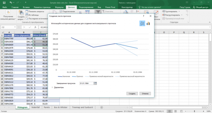 Eine neue Form der Prognose in Excel 2016