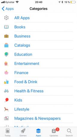 App Store in iOS 11: Suche