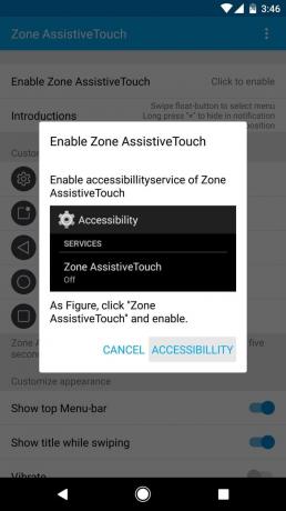 Zone Assistive: Aufnahme-Widget