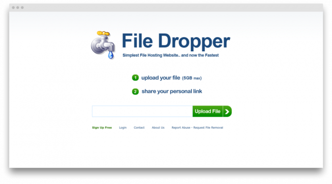  Datei-Dropper Bildschirm