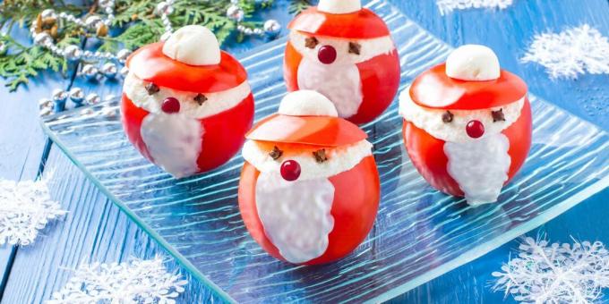 Tomaten-Vorspeise " Weihnachtsmann"