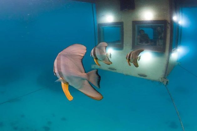 Unterwasser Hotelzimmer The Manta Resort
