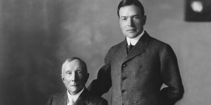 John D. Rockefeller und sein Sohn John