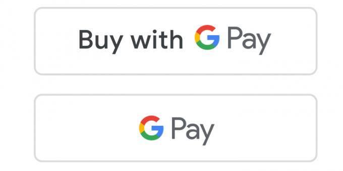 Buttons mit Google Pay-Logo
