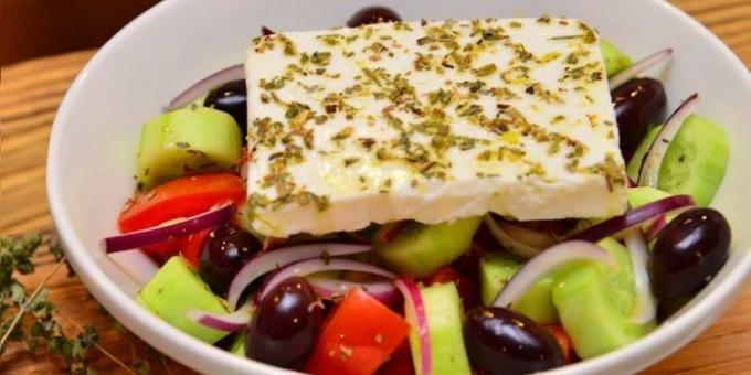 Klassische griechische Salat - Rezept