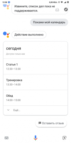 Google Now: Zeitplan