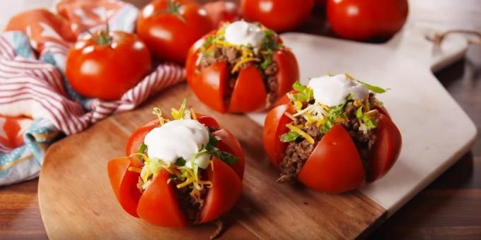 Was von der Füllung zu kochen: Gefüllte Tomaten