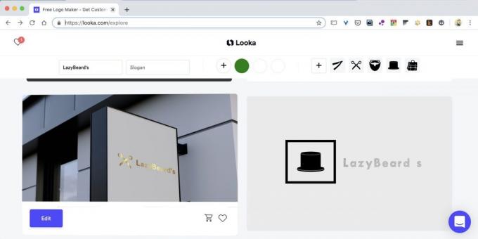 Wie ein Logo online auf der Website Looka erstellen