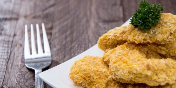 Chicken Nuggets mit Corn Flakes von Jamie Oliver