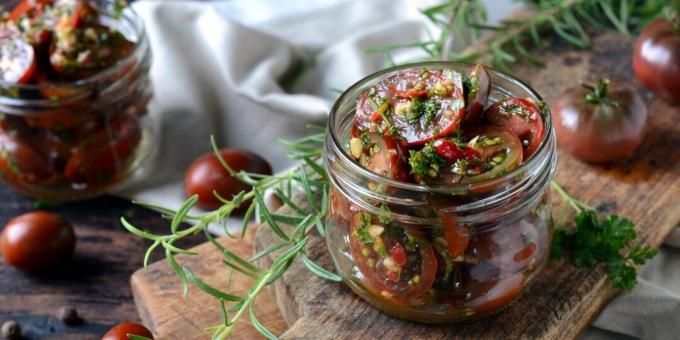 Gesalzene Tomaten in 40 Minuten