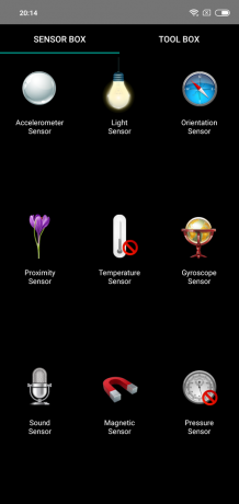 Übersicht Xiaomi Redmi Anmerkung 6 Pro: Sensoren