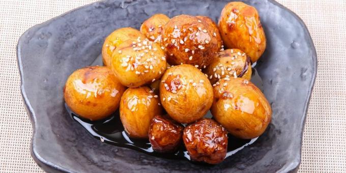 Koreanische Honig-Frühkartoffeln