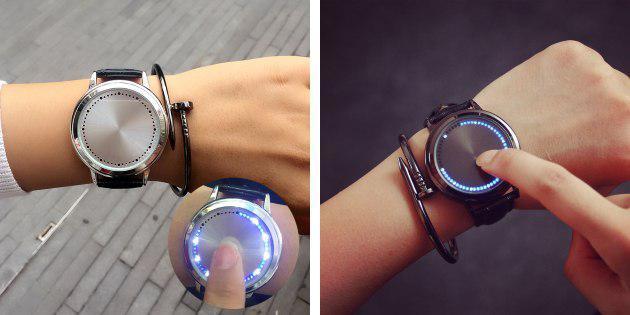 Armbanduhr mit LEDs