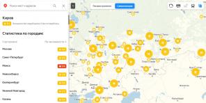 Yandex wird den Grad der Selbstisolation in Russland zeigen