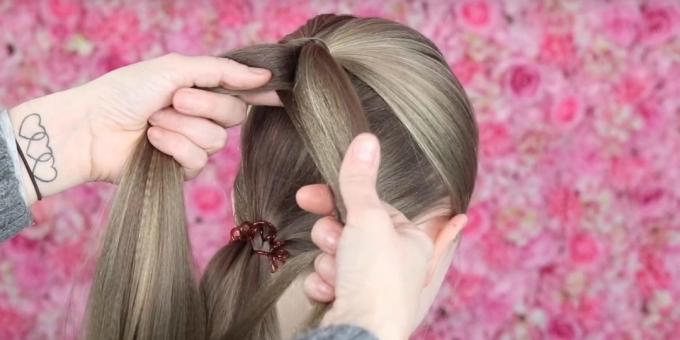 Frisuren für Mädchen für das neue Jahr: weiter Weberei