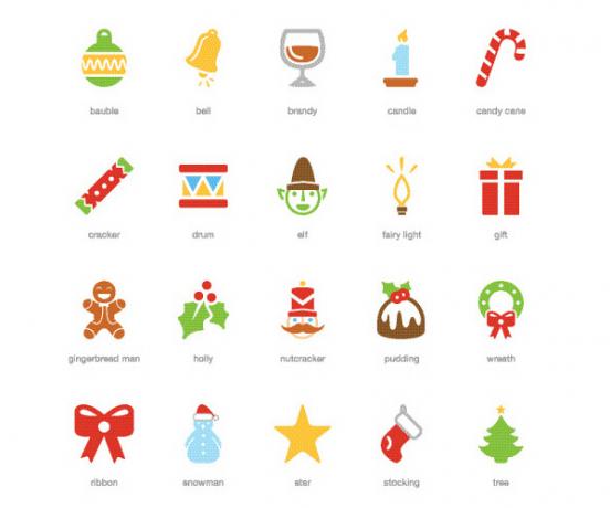 Freebie: Festliche Weihnachten Icon Pack (20 .EPS Icons) von The Smashing Editorial