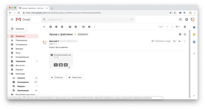 Möglichkeiten, um Dateien zu Dropbox zum Download: Speichern Google Mail-Anhänge