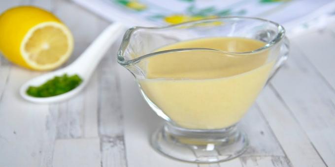 Was kann die Mayonnaise ersetzen, wenn Sie auf Diät sind: Zitrone Dressing