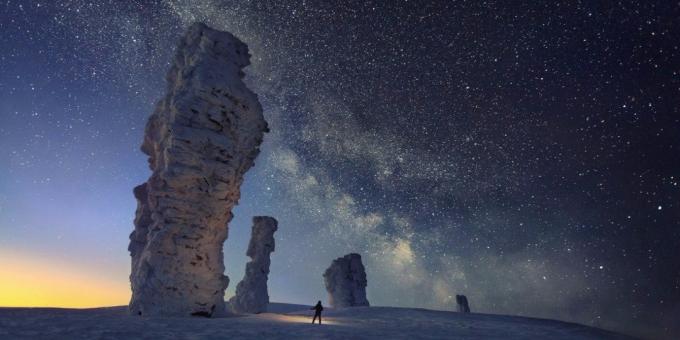 Schöne Orte in Russland. Säulen der Verwitterung