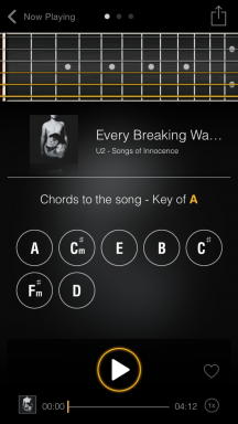 Player (iOS) - ein Musik-Player, eine Pick-up-Taste und Akkorde zu Ihrem Song