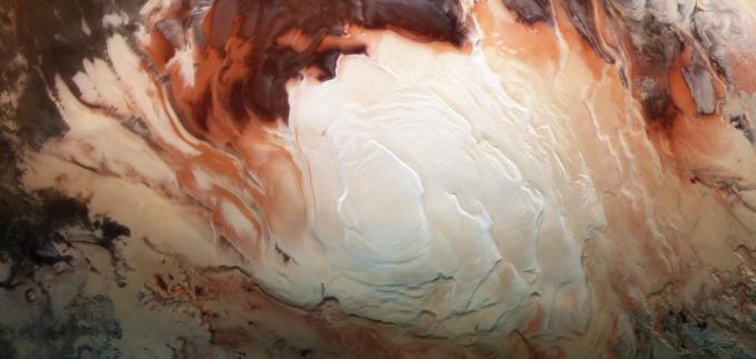 Wasser auf dem Mars existiert in flüssigem und festen Zustand