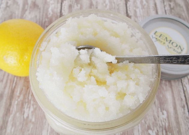 Zucker-Peeling mit dem Duft von Zitrone