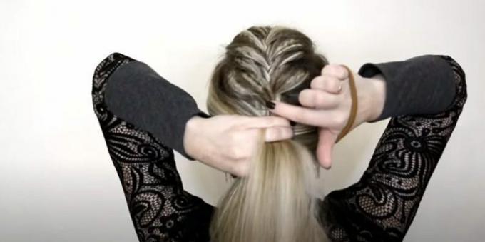 Frauenfrisuren mit rundem Gesicht: Binden Sie Ihre Haare zu einem hohen Pferdeschwanz zusammen