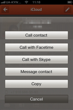 Cobook - ausgezeichneter kostenloser Kontaktmanager für das iPhone