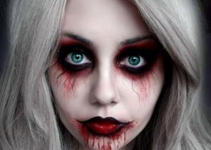 Make-up für Halloween: 10 schöne schrecklichen Ideen