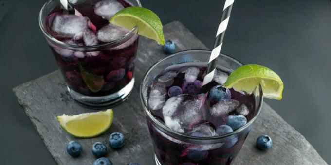 Blueberry Mojito mit Wodka