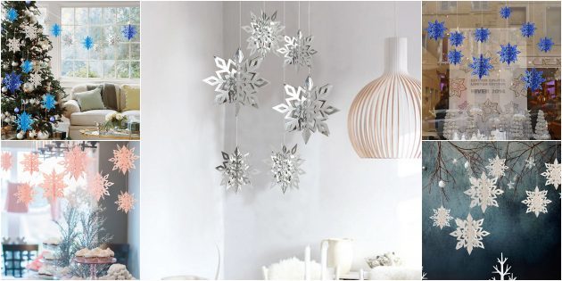 Weihnachtsdekorationen mit AliExpress: Snowflake aus Pappe