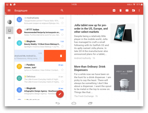 Gmail und Android 5