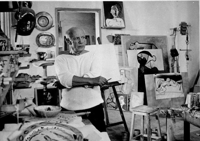 Pablo Picasso, spanischer Maler und Bildhauer