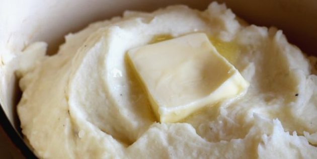 Das Rezept von Kartoffelbrei: Butter warm sein sollte