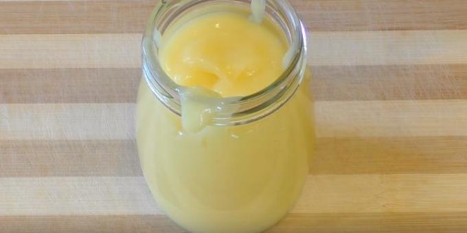 Rezepte: Custard Zitronencreme ohne Milch