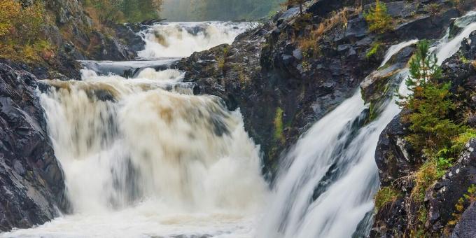 Die schönsten Orte in Russland: Kivach Wasserfall