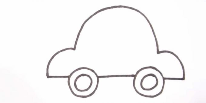 Wie zeichnet man ein Auto: Beenden Sie die Karosserie